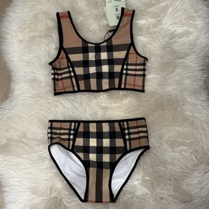 NWT Burberry Check Bikini Set Size 12 Years - Picture 1 of 7