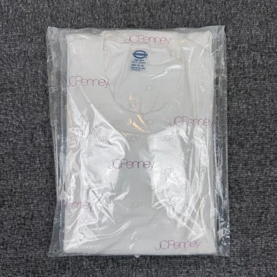 Camiseta De Colección JC Penney Bolsillo en Blanco Para Hombres 3XLT Manga Corta Sin Stock Años 70 Foto 1 de 4