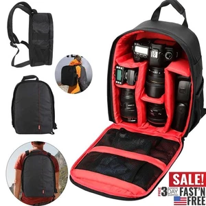 Camera Backpack Shoulder Bag Case for Canon Nikon Sony DSLR Digital Waterproof - Picture 1 of 12