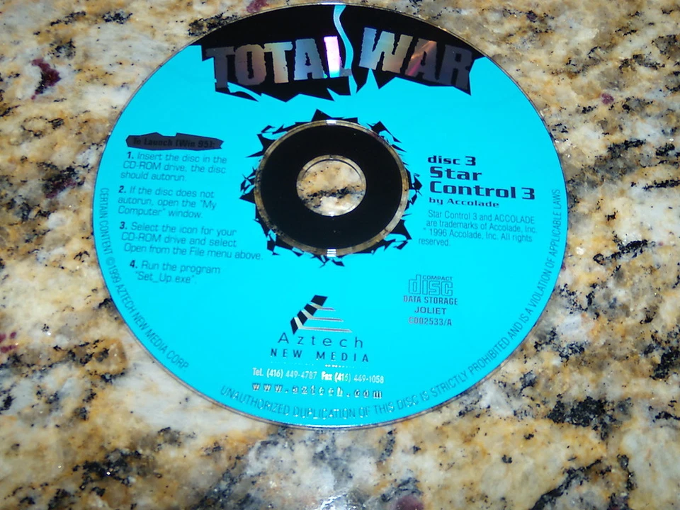 Star Control Total War Disc 3 (PC) Game - Image 1 of 1