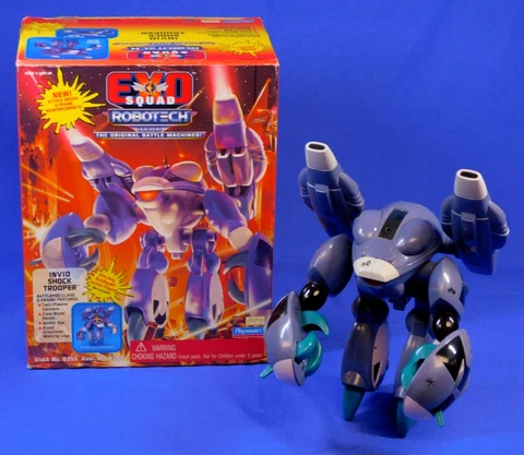 EXOSQUAD ROBOTECH INVID SHOCK TROOPER 1994 PLAYMATES WITH BOX Cover