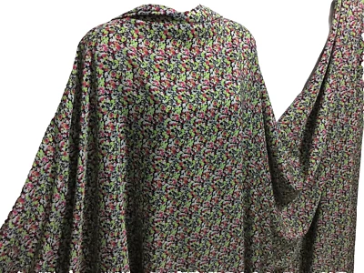 CHEAPEST FABRICS UK *NEW*L/Weight Smooth Polyester Ditsy Floral Print Dress/Craft Fabric*FREE P&P*