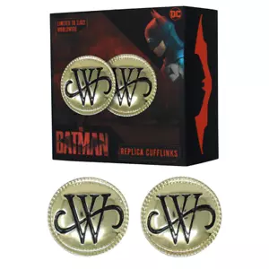 DC The Batman Limited Edition Bruce Wayne Replica Cufflinks - Picture 1 of 8