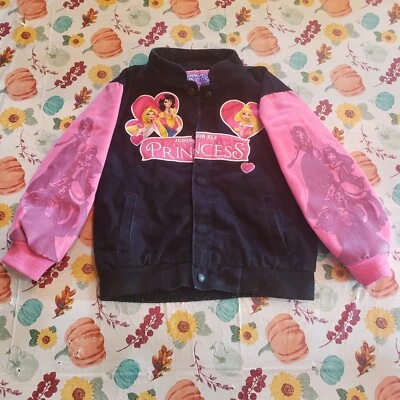 Girls Princess Racing Jacket By JH Design Group Size 6 Disney Junior Elf Coat - Image 1 of 4