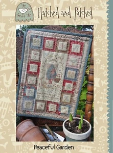 PEACEFUL GARDEN BY HATCHED AND PATCHED QUILT & EMBROIDERY PATTERN - Picture 1 of 2