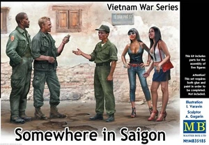 Somewhere in Saigon, Serie de Guerra de Vietnam (5 figuras) 1/35 MasterBox 35185 - Imagen 1 de 6