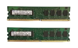 (2) SAMSUNG 512MB RAM Memory 1RX8 PC2-5300U-555-12-ZZ Fast Upgrade Desktop Speed - Picture 1 of 2