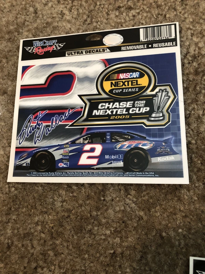 RUSTY WALLACE #2 Miller Lite 2005 5X5 WINCRAFT Racing ULTRA DECAL NASCAR — 第 1/1 张图片