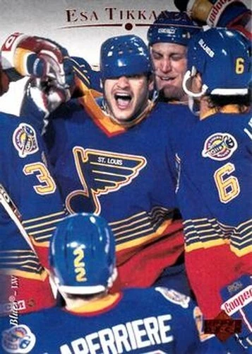 #126 Esa Tikkanen - St. Louis Blues - 1995-96 Upper Deck Hockey - Image 1 of 1