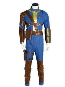 Fallout 4 FO Nate Vault #111 Blue Jumpsuit Uniform Cosplay Costume Outfit Suit - Picture 1 of 7