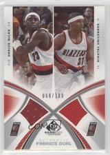 2005 SP Game Used Edition Authentic Fabrics Dual Darius Miles Sebastian Telfair