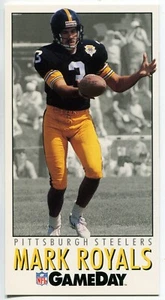 1992 GameDay #151 Mark Royals Pittsburgh Steelers - Picture 1 of 2
