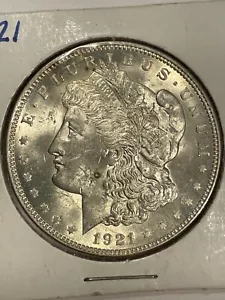 1921 P Morgan Silver Dollar Brilliant Uncirculated BU - FREE SHIPPING! (1) - Picture 1 of 2