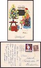 e2182/Dänemark Postkartenumschlag 1958 mit Weihnachts-Pixy-Siegel-Etikett