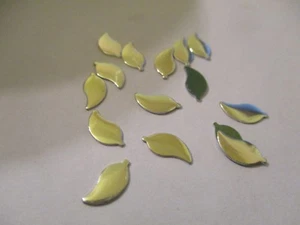 144 Pcs 11x5 mm Silver Leaf Nail Heads Hotfix Iron-on Leaves HF4 - Picture 1 of 4