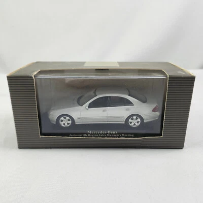 Minichamps Mercedes-Benz E Class 1:43 Silver Dealer Promo Diecast Car READ - Image 1 of 4