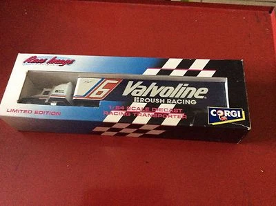 Rough racing transport. Corgi semi kenworth kw valvoline #6 team 1/64 93 Mattel  - Image 1 of 4