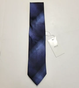 New GIORGIO ARMANI Collezioni Neck Tie Dark Blue 100% SILK Jacquard ITALY MADE - Picture 1 of 5