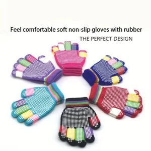 Anti-Skid Magic Gloves Stretchy Winter Warm Knitted Gloves Full Finger Grip Anti - Picture 1 of 5