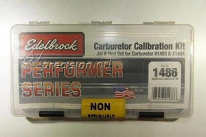EDELBROCK 1486 PERFORMER CARBURETTOR CALIBRATION KIT ED1403,ED1804 ED1801-ED1804 - Picture 1 of 2