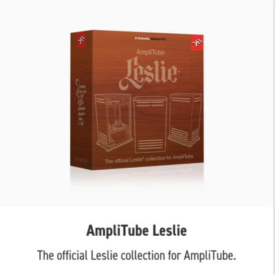 IK MULTIMEDIA AMPLITUBE "LESLIE" - ROTARY SPEAKER EMULATION CERTIFIED BY LESLIE! - Bild 1 von 4