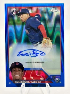 ENMANUEL VALDEZ 2023 TOPPS CROMO AZUL VERDE LÁMPARA LAVA AUTOMÁTICA 101/150 #AC-EV JC - Imagen 1 de 3