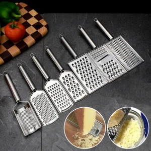 Stainless Steel Handheld Cheese Grater Food Graters For Butter Fruit Vegetable - Picture 1 of 19