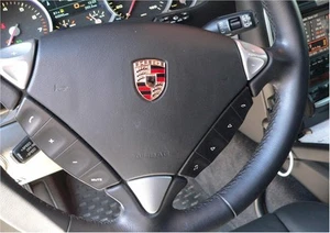 Porsche Cayenne Worn Button Repair Decals Stickers in Matte Black - Picture 1 of 3