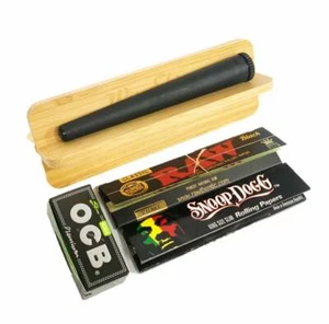 Rolling Cradle Gift - Raw Black Rolling Papers, Snoop Dogg Rolling Paper - Foto 1 di 4