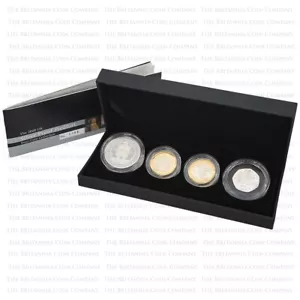 2009 Royal Mint 4 Coin Silver Proof Piedfort Set Inc Kew Gardens 50p Boxed - Picture 1 of 5