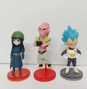 lot of 3 Dragonball Z World DBZ MYE buu vegeta pvc statue figure 3" #da3 - Picture 1 of 8