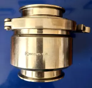 Sanitary Check Valve - One Way Flow - 3" Tri Clamp Style, Stainless Steel 304 - Picture 1 of 7