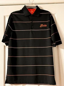Antigua Bonifay Country Club Black Orange Stripe Golf Polo Shirt Florida Small - Picture 1 of 7