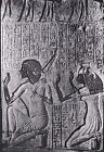 Fan Bearer And Woman, Tomb Of Ay, El-Amarna, Egypt, Magic Lantern Glass Slide