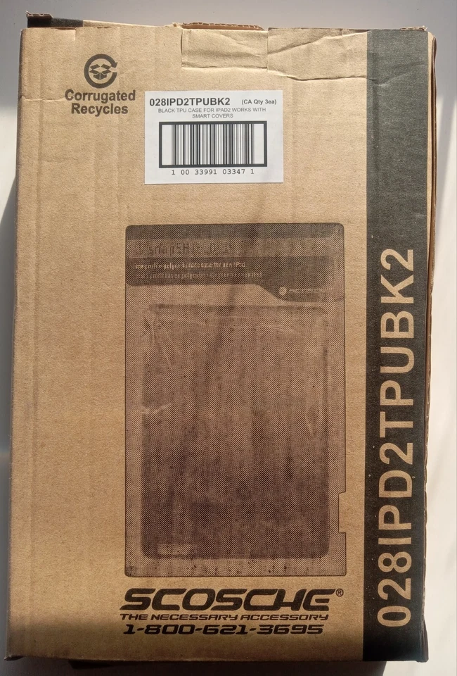 iPad 2 Black Flexible Rubber Case by Glossee – Slim Protective Tablet Cover - Image 1 of 3