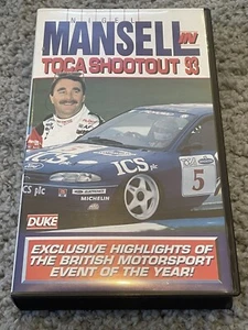 NIGEL MANSELL IN TOCA SHOOTOUT 93 Highlights VHS Video Touring Cars RARE BTCC - Picture 1 of 5
