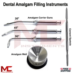 Dental Amalgam Filling Syringes Restorative Filling Laboratory Tools Spatula - Picture 1 of 6