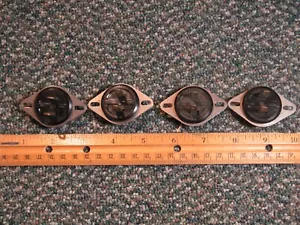 Amphenol 15A 125V 2-poliger runder Flanschstecker ~ 4er Set - Bild 1 von 3