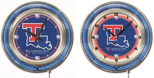 NCAA - Anillo doble de neón Louisiana Tech, logotipo reloj logotipo equipo universitario logotipo - Imagen 1 de 9