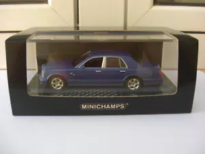 Bentley Arnage T limousine blu Minichamps 436139070 MIB 1:43 rolls royce jaguar - Foto 1 di 4