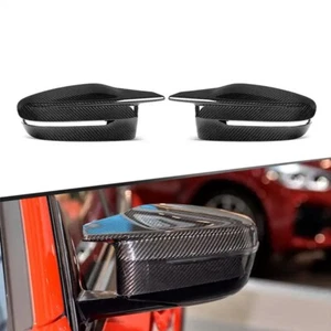 Dry Carbon Fiber Mirror Covers Cap For BMW G87 M2 Mirror - Picture 1 of 6