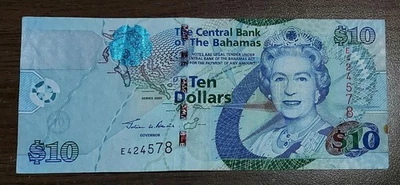 10 dollar BAHAMAS 2005 Xf - Image 1 of 2