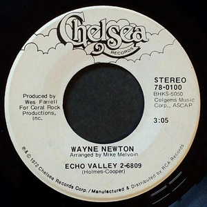 Wayne Newton - Daddy Don't You Walk So Fast / Echo Valley 2-6809 [7" 45 rpm] - Picture 1 of 1