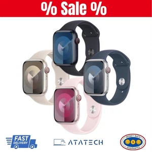 Apple Watch Series 9 (GPS/Celular) 45mm Estuche Aluminio con Correa Deportiva (Bueno) - Imagen 1 de 27