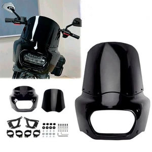 Carenado de faros con parabrisas de 11"" para Harley Softail Fat Bob FXFBS - Imagen 1 de 9