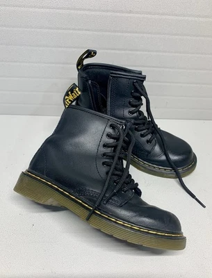 Botas de combate Dr Martens Zavala J negras con cordones niños talla 1 EE. UU. ~ ¡Ver fotos! Foto 1 de 4