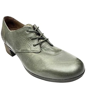 Dansko Raina Womens EU 41 US 10.5 Leather Ankle Boots Olive Green Block Heels - Picture 1 of 9