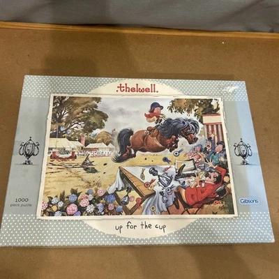 Gibsons, 1000 piece Jigsaw Puzzle, Thelwell, Up For The Cup. - Image 1 of 4