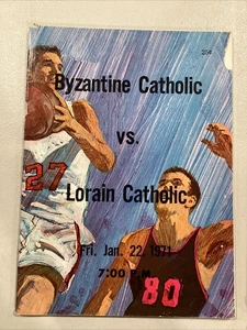 1971 Byzantinisch Katholisch V Lorain Katholisch High School Basketball Programm - Bild 1 von 18
