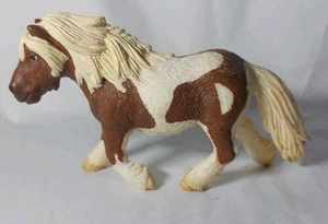 2004 Schleich Horse Shetland Pony Mare #13297 Retired Brown Pinto Horse - Picture 1 of 5